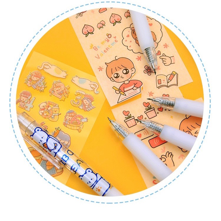 【台灣現貨】可愛筆形美工刀 ins風按壓式筆刀 按壓美工刀 手帳美工刀 刻刀 迷你美工刀 美術刀 開箱刀 便攜式美工刀-細節圖8