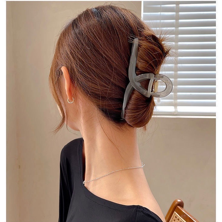 Meow acc【台灣現貨】INS風果凍色鯊魚夾 果凍色抓夾 透色髮夾 透明色鯊魚夾 氣質抓夾 韓版髮夾 髮飾 氣質髮夾-細節圖5