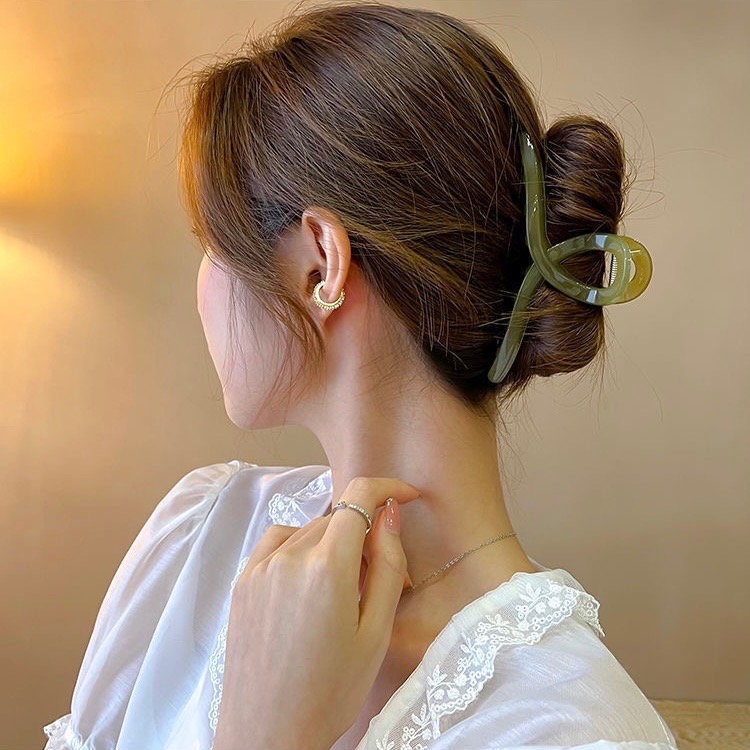 Meow acc【台灣現貨】INS風果凍色鯊魚夾 果凍色抓夾 透色髮夾 透明色鯊魚夾 氣質抓夾 韓版髮夾 髮飾 氣質髮夾-細節圖7