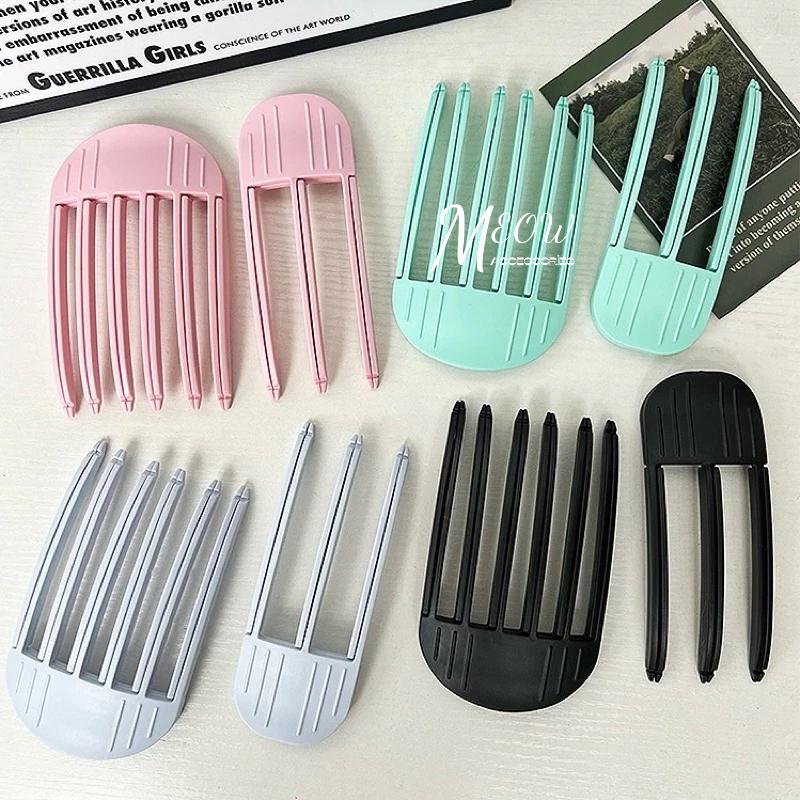 Meow acc【台灣現貨】髮根蓬鬆夾 男女可用 高顱頂髮夾 風塑梳 立體蓬鬆夾 懶人蓬鬆器 六爪夾 三爪夾 蓬鬆神器-細節圖3