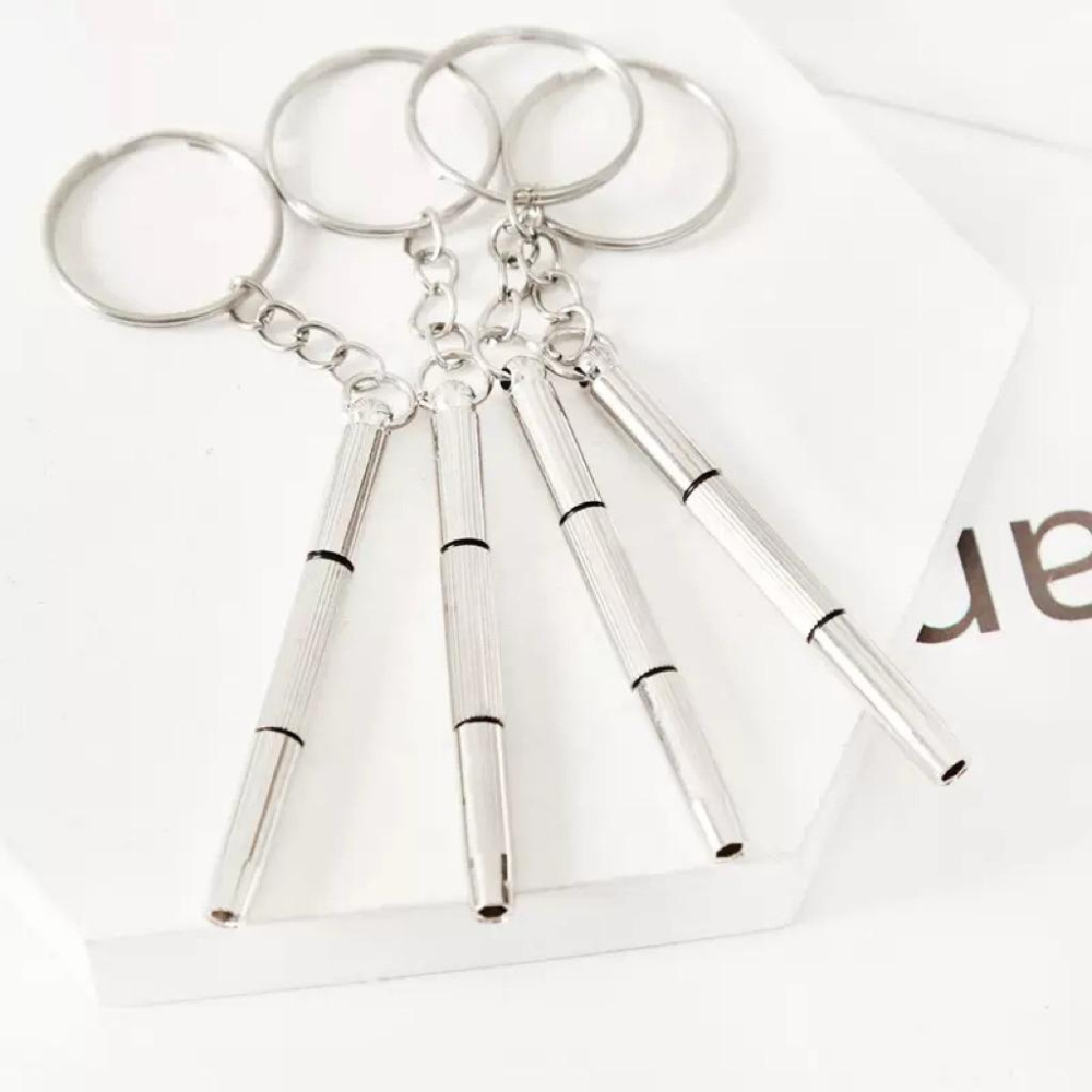 Meow acc【台灣現貨】三合一眼鏡螺絲刀 迷你螺絲刀 迷你螺絲起子 隨身螺絲刀 眼鏡螺絲鑰匙圈 三用螺絲起子 螺絲刀-細節圖4