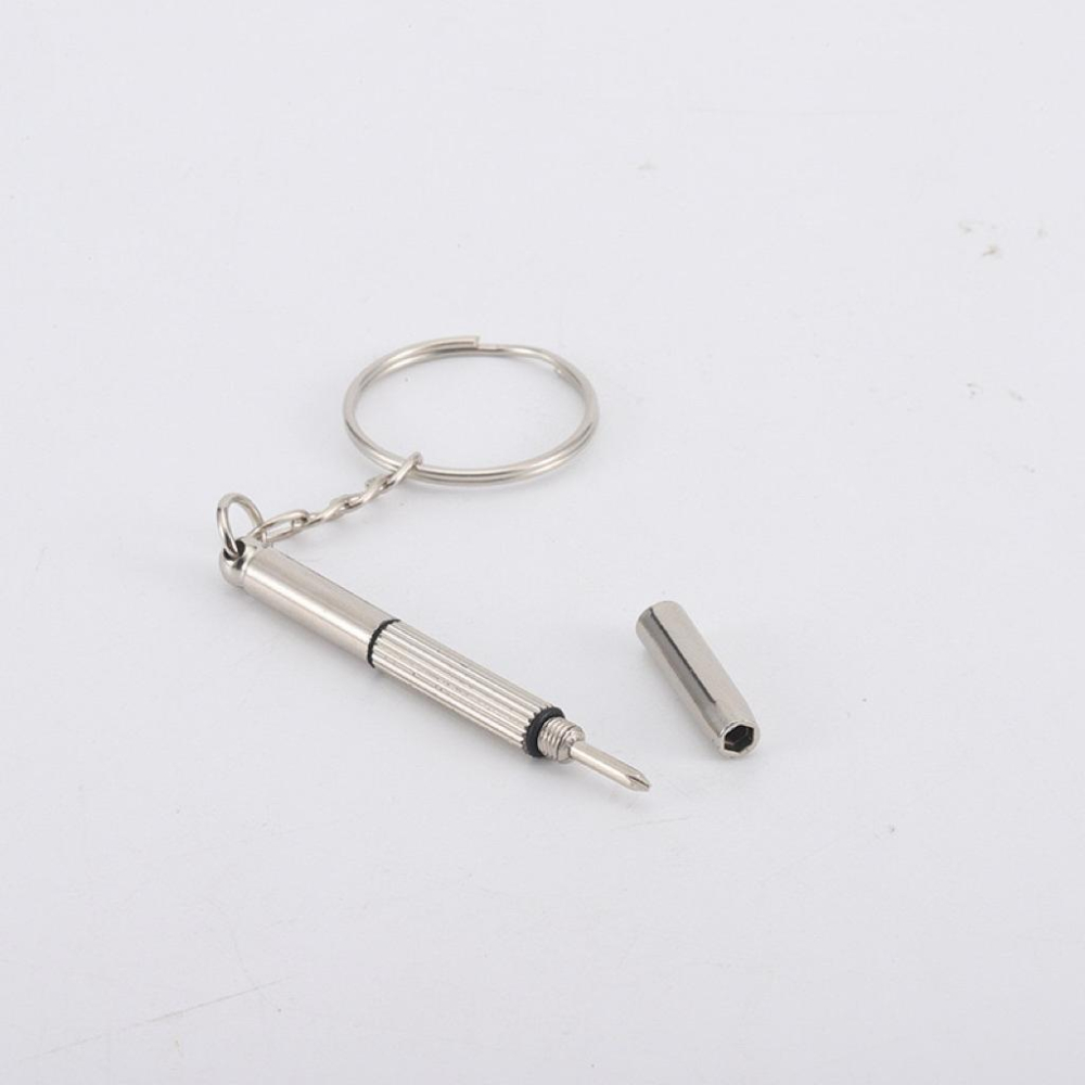 Meow acc【台灣現貨】三合一眼鏡螺絲刀 迷你螺絲刀 迷你螺絲起子 隨身螺絲刀 眼鏡螺絲鑰匙圈 三用螺絲起子 螺絲刀-細節圖6