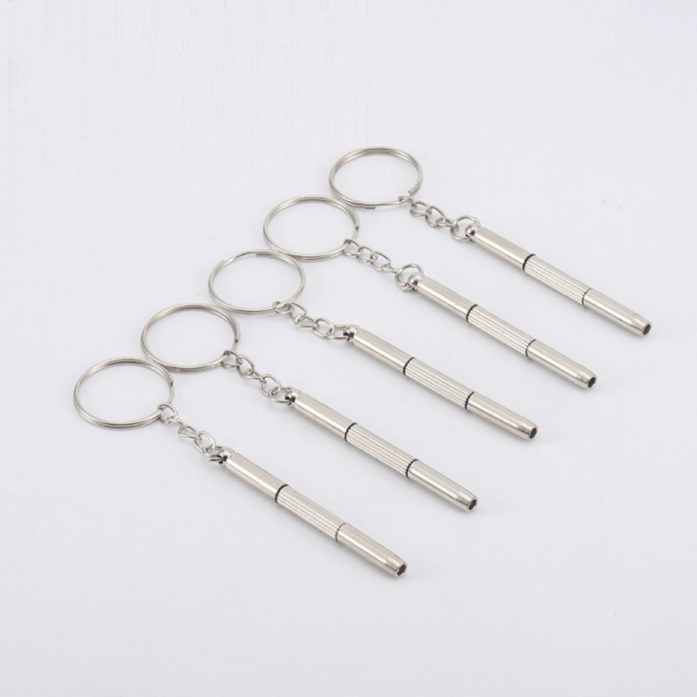 Meow acc【台灣現貨】三合一眼鏡螺絲刀 迷你螺絲刀 迷你螺絲起子 隨身螺絲刀 眼鏡螺絲鑰匙圈 三用螺絲起子 螺絲刀-細節圖7