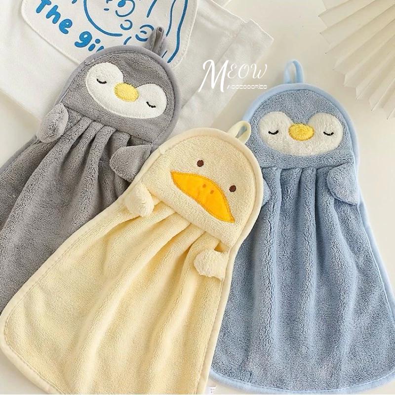 Meow acc【台灣現貨】可愛動物擦手巾 可掛式擦手巾 擦手巾 毛巾 廚房擦手巾 珊瑚絨擦手巾 擦拭布 廁所擦手巾-細節圖8