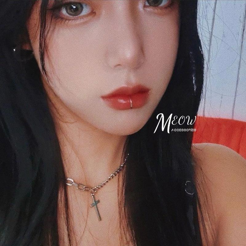 Meow acc【台灣現貨】鈦鋼無洞假唇環 無洞唇環 假唇環 唇環耳骨夾兩用 假唇釘 夾唇釘 C型唇環 夾唇環 假唇環-細節圖2