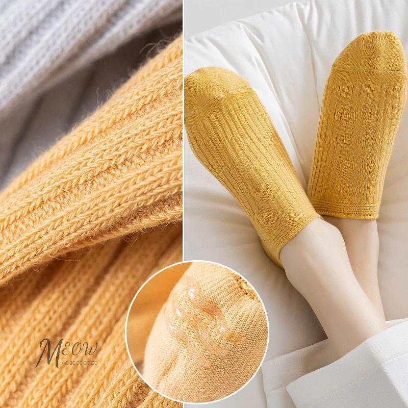 Meow acc【台灣現貨】經典素色隱形襪 後腳跟止滑 素色船襪 棉襪 素色短襪 女生襪子 防滑不掉跟 女襪 淺口短襪-細節圖7