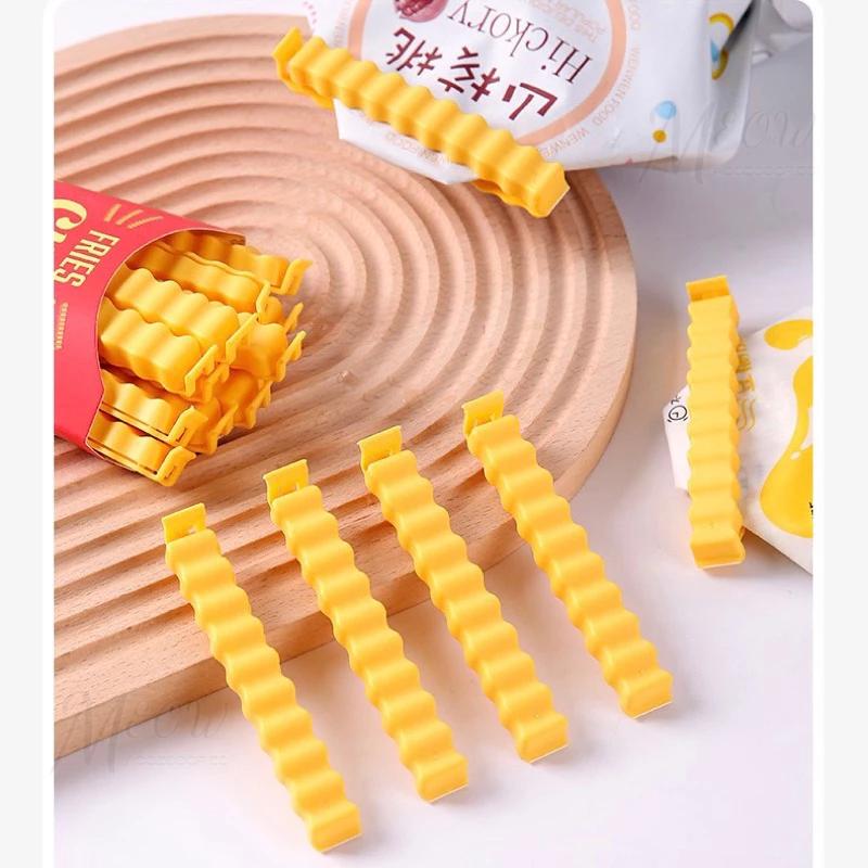 【台灣現貨】薯條造型磁吸封口夾🍟 薯條密封夾 零食封口夾 食物密封夾 密封棒 仿真薯條封口夾 零食保鮮夾 冰箱貼 薯條夾-細節圖6