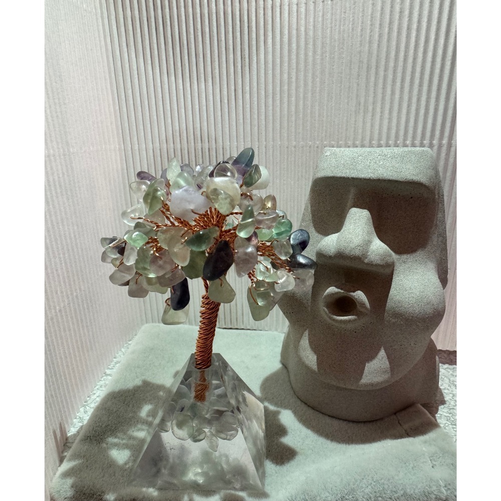 水晶發財樹（金字塔底座）三色-細節圖5