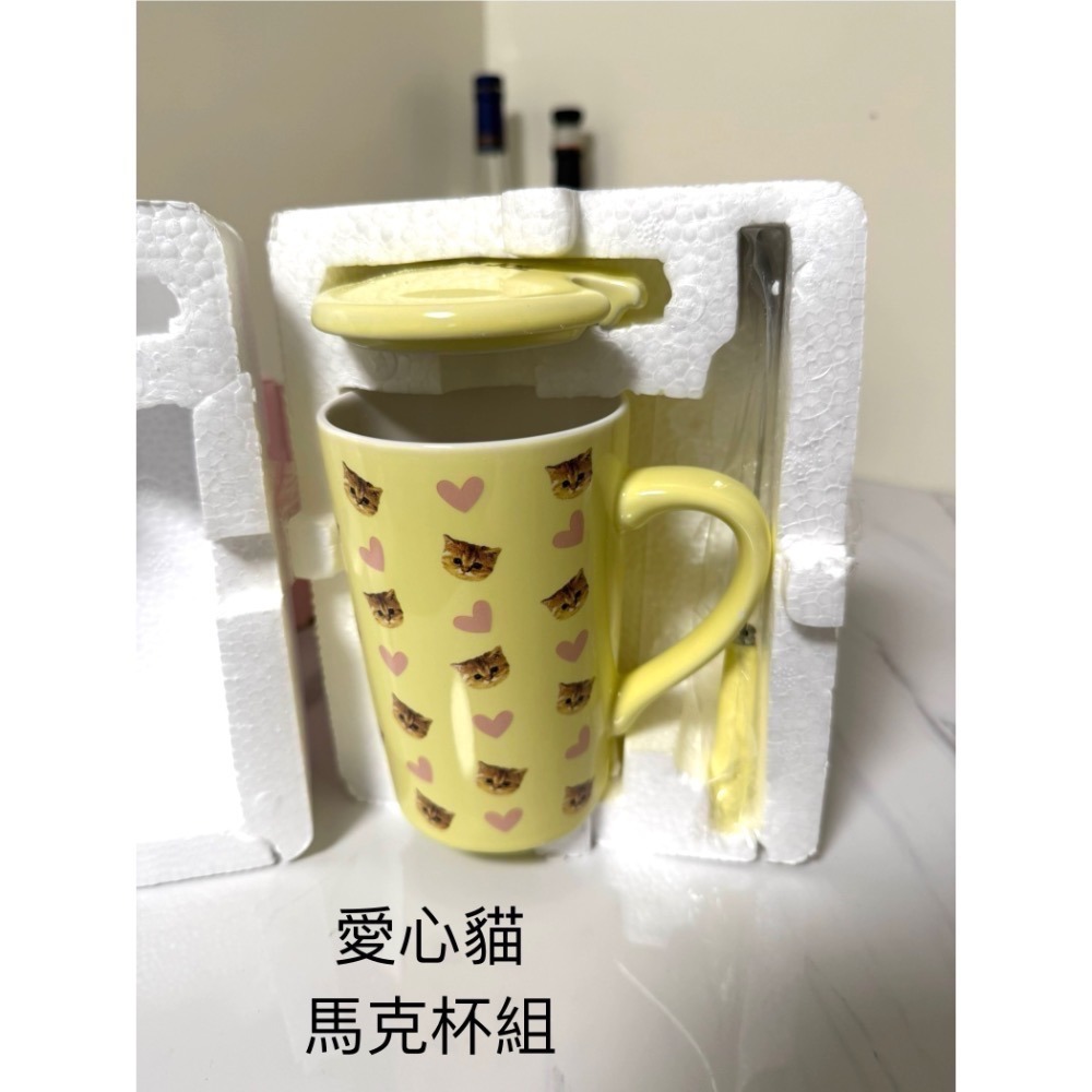 PAUL&JOE 愛心貓陶瓷馬克杯組-細節圖2