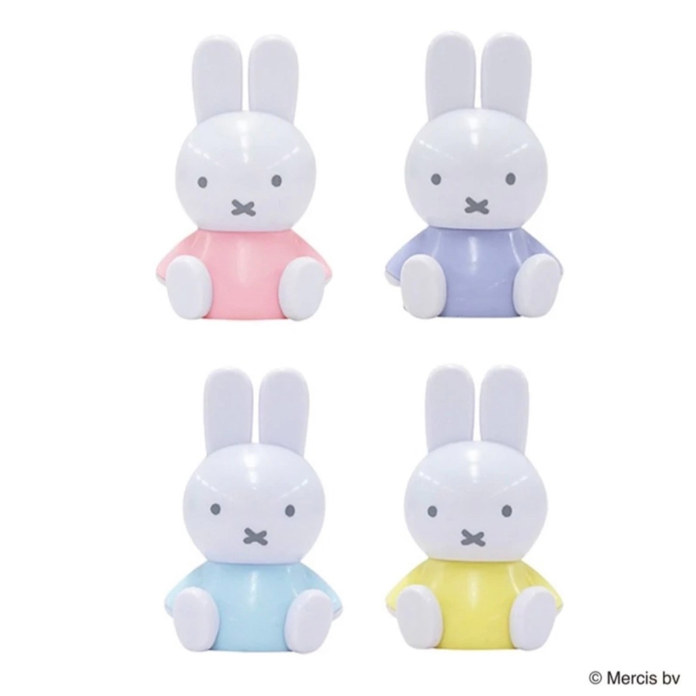 日本 米飛兔公仔 小玩具 馬卡龍素色款 坐姿 糖果包公仔-細節圖3