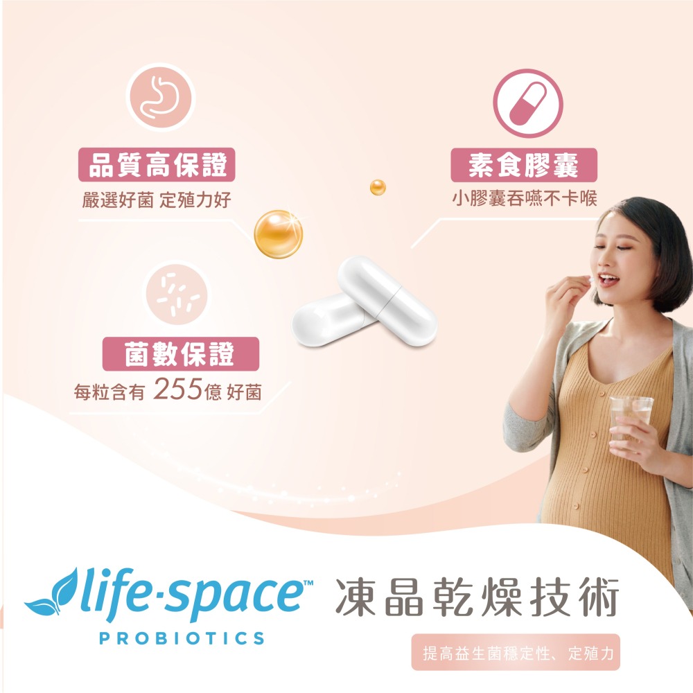 【澳洲LIFE-SPACE 益倍適】孕期益生菌 255億活菌 15種專利菌株【現貨供應】-細節圖4