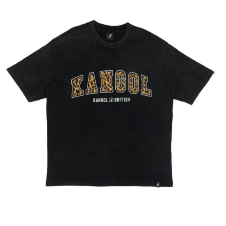 △原廠正貨△ 英國KANGOL 袋鼠KANGOL LOGO豹紋短袖T恤 64556005-細節圖3