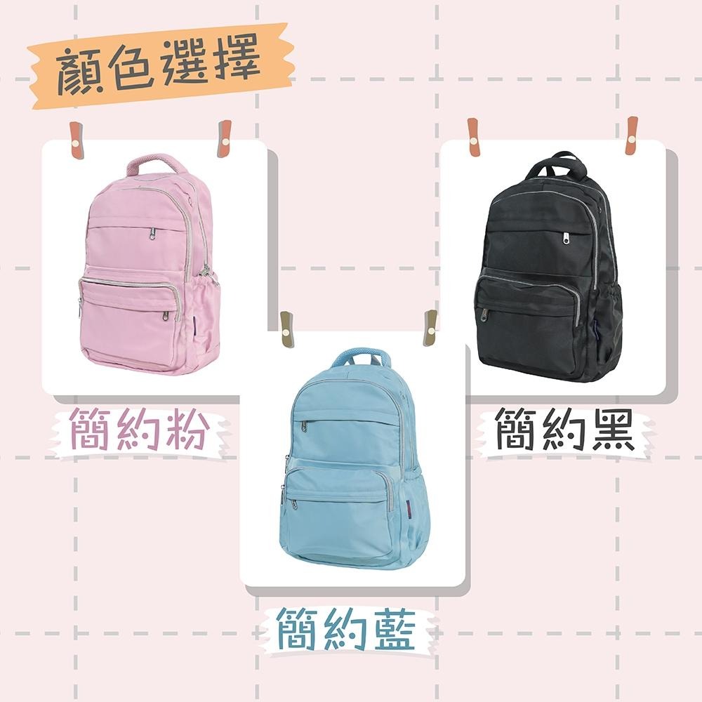 Eglara依格菈城市輕旅行 多功能筆電後背包 大容量 簡約 雙主袋 多格層 可掛行李箱 加贈小方包-細節圖4