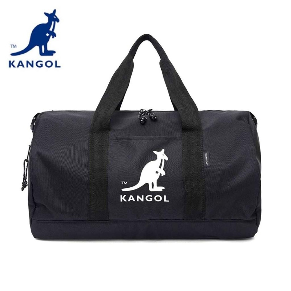 △原廠正貨△ KANGOL 圓筒旅行袋 手提袋 行李袋 休閒包 二天一夜 附背帶 限量加贈品牌細網購物袋-細節圖2
