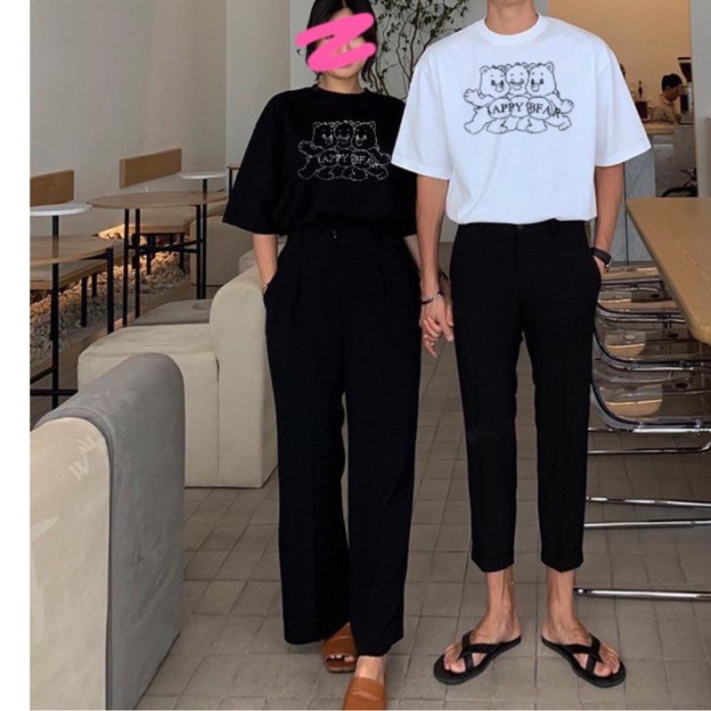 現貨♡ 988D 可愛 小熊 熊熊 寬鬆 情侶裝 中長版上衣 女上衣 短袖T恤 短袖上衣 女短袖 男上衣 男短袖-細節圖2