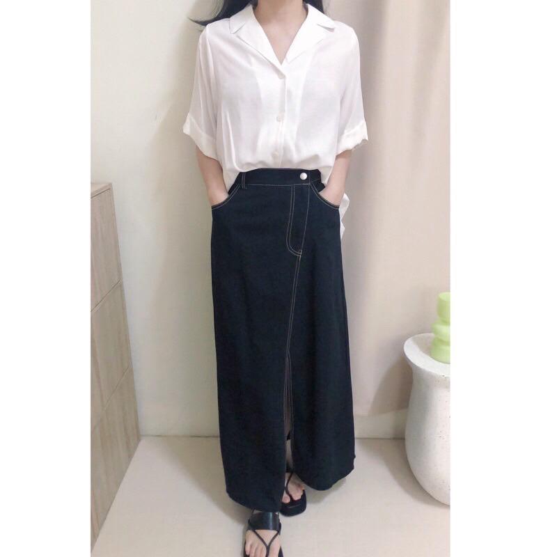 現貨♡ 韓系 簡約 翻領 抓摺 寬鬆 大尺碼 寬鬆襯衫 棉麻襯衫 短袖襯衫 舒適透氣 韓系上衣 氣質-細節圖4