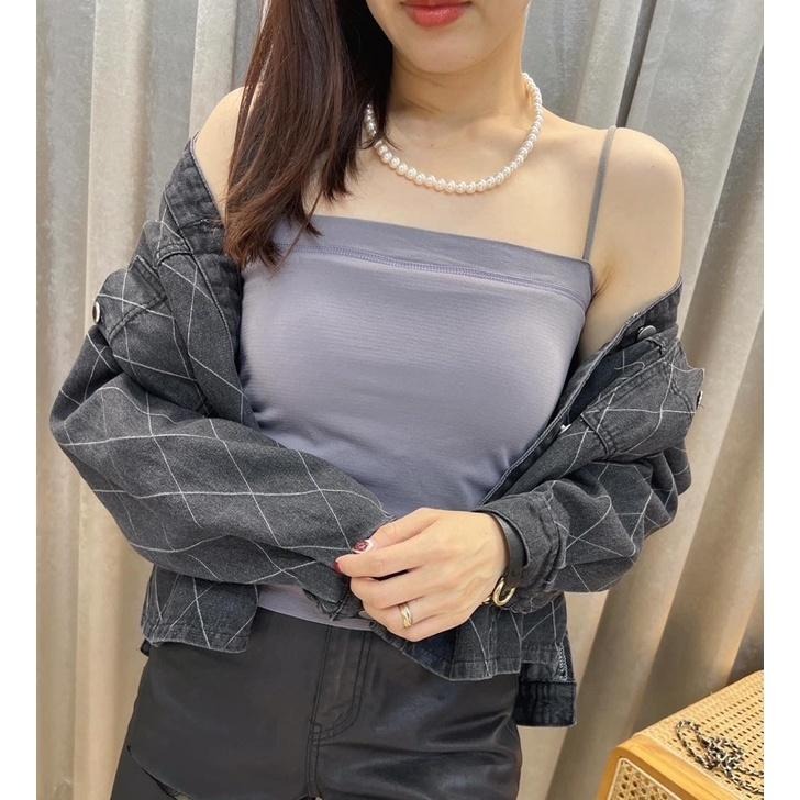 現貨𖤐 兔子魚║ 01383 內刷絨 保暖 罩杯背心 小可愛 刷毛內搭 暖絨背心 保暖背心 不跑杯-細節圖3