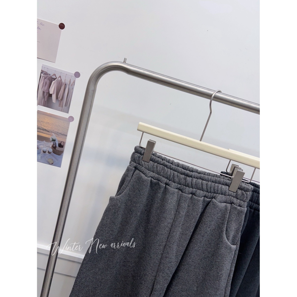 現貨𖤐兔子魚✓║6726 女寬褲 女長褲 寬褲裙 保暖寬褲 加厚寬褲 刷絨寬褲 鬆緊寬褲 傘狀寬褲 裙擺寬褲 厚磅寬褲-細節圖5