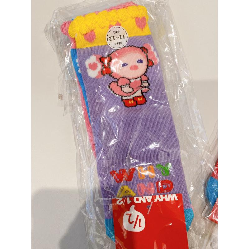 Why and 1/2 虎頭中統襪 襪子 絕版品 彩色襪子 過年新襪 現貨-細節圖3