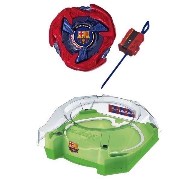 【TAKARA TOMY】BEYBLADE X 戰鬥陀螺 UX-00 惡魔戰錘對戰組 FC 巴塞隆納聯名款限定對戰組 含-細節圖2