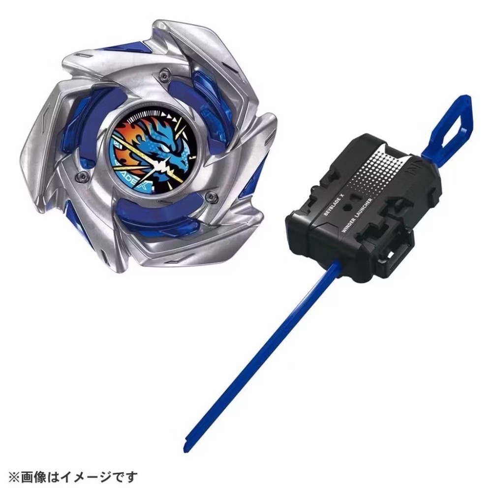 【TAKARA TOMY】BEYBLADE X 戰鬥陀螺 BX-49 蒼龍突擊 專屬拉條發射器 全新-細節圖2