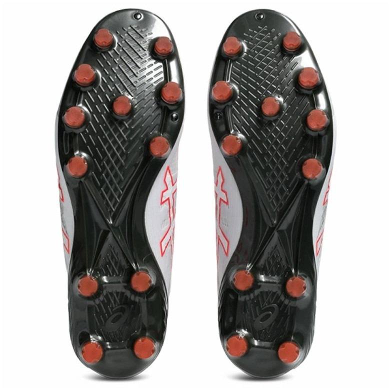 ASICS DS LIGHT ACROS 3 亞瑟士膠釘足球鞋 白紅 29CM 1101A070-104-細節圖4