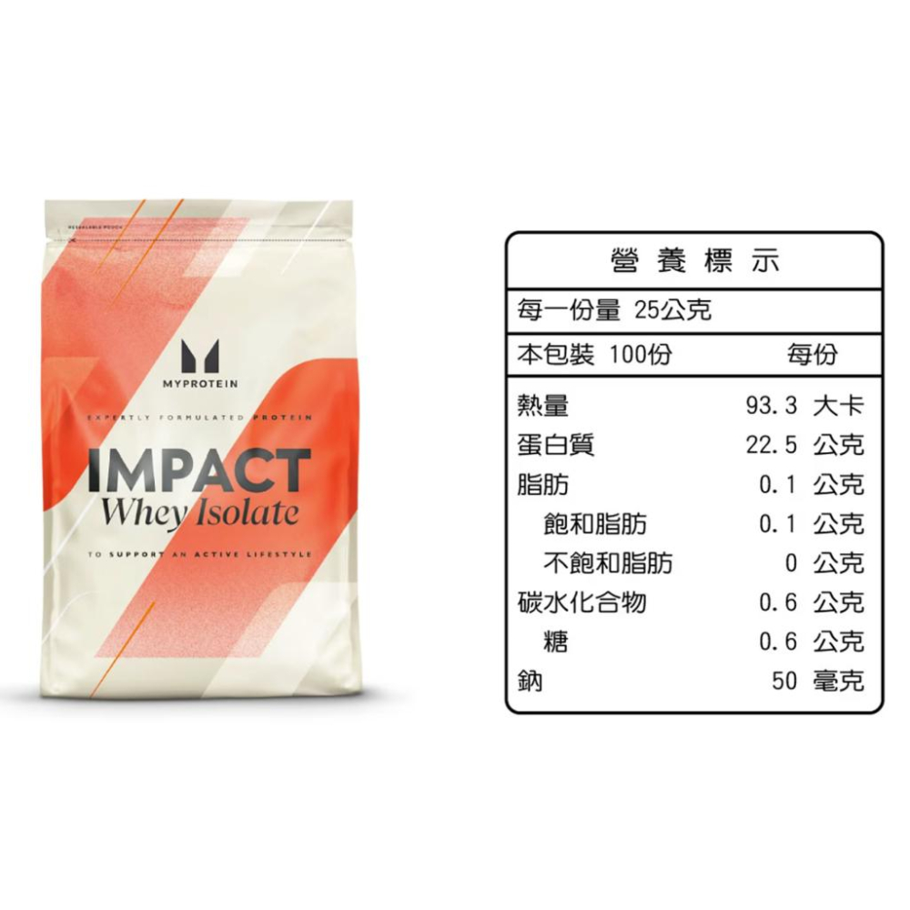 [Costco線上代購] Myprotein 分離乳清蛋白粉 原味 2.5公斤  商品編號:#150745-細節圖6