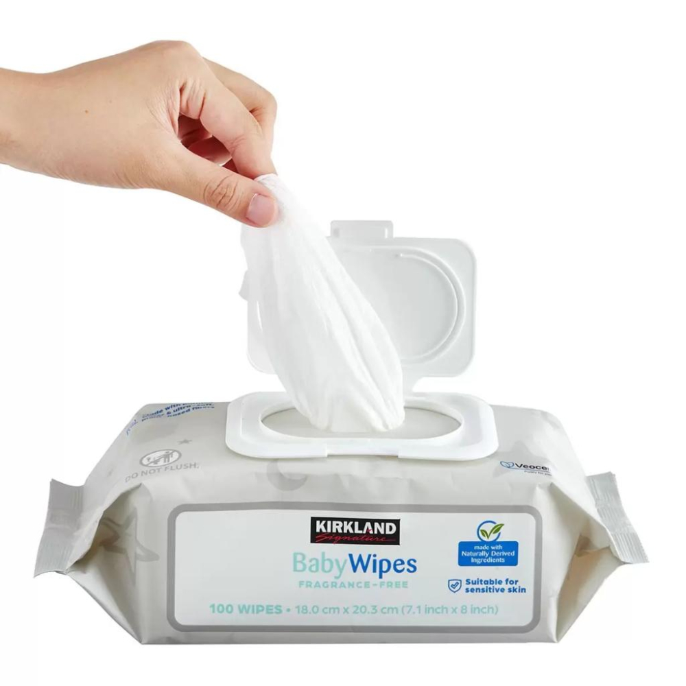 [Costco代購] Kirkland Signature 科克蘭 柔軟無香精嬰兒濕巾 100 張 X 9包-細節圖2