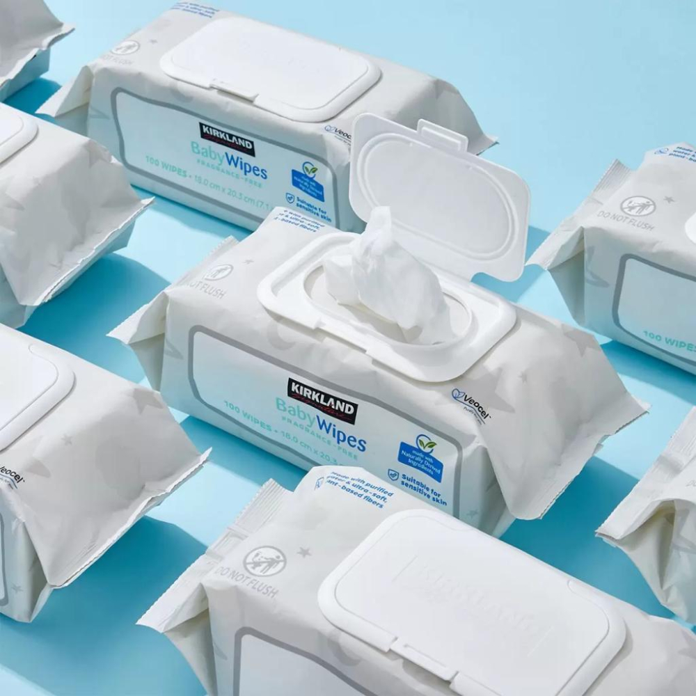 [Costco代購] Kirkland Signature 科克蘭 柔軟無香精嬰兒濕巾 100 張 X 9包-細節圖4