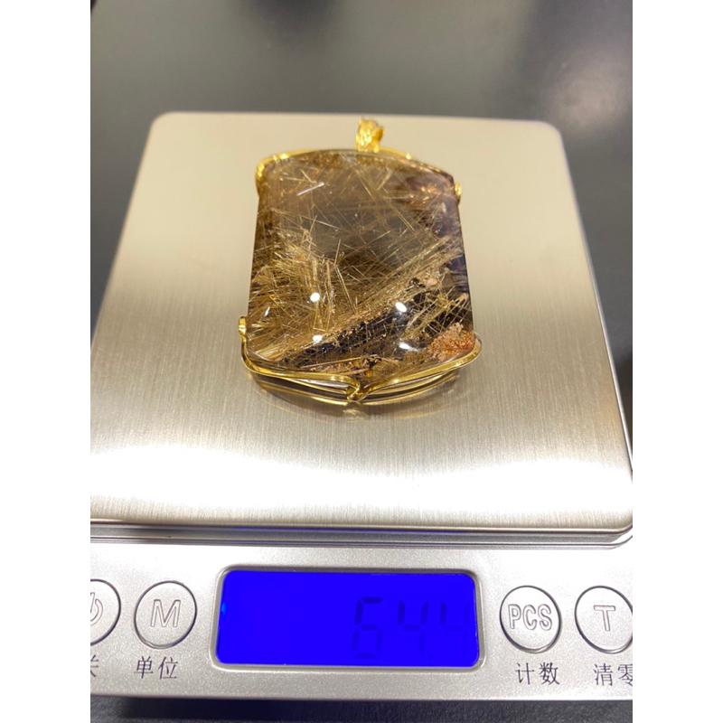 ✨晶體交織大器厚實煞開運招財鈦晶無飾牌-細節圖3