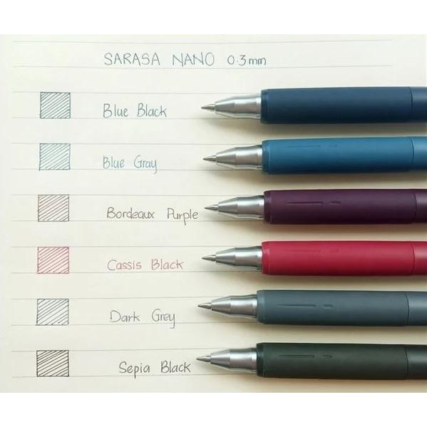 [日本製] Zebra 斑馬牌 Sarasa Nano 原子筆 圓珠筆 溜溜筆 復古色 極細 水性顏料 中性 0.3mm-細節圖8