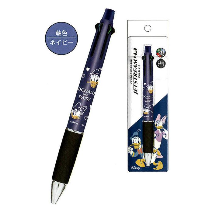 [日本製] Uni 三菱 Jetstream 4色原子筆+自動鉛筆 多功能 4+1筆 唐老鴨與黛西 奇奇蒂蒂 0.5mm-細節圖2