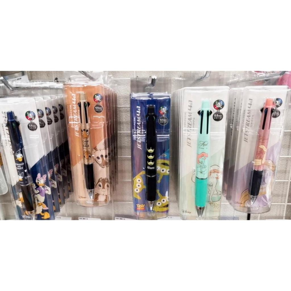 [日本製] Uni 三菱 Jetstream 4色原子筆+自動鉛筆 多功能 4+1筆 唐老鴨與黛西 奇奇蒂蒂 0.5mm-細節圖7