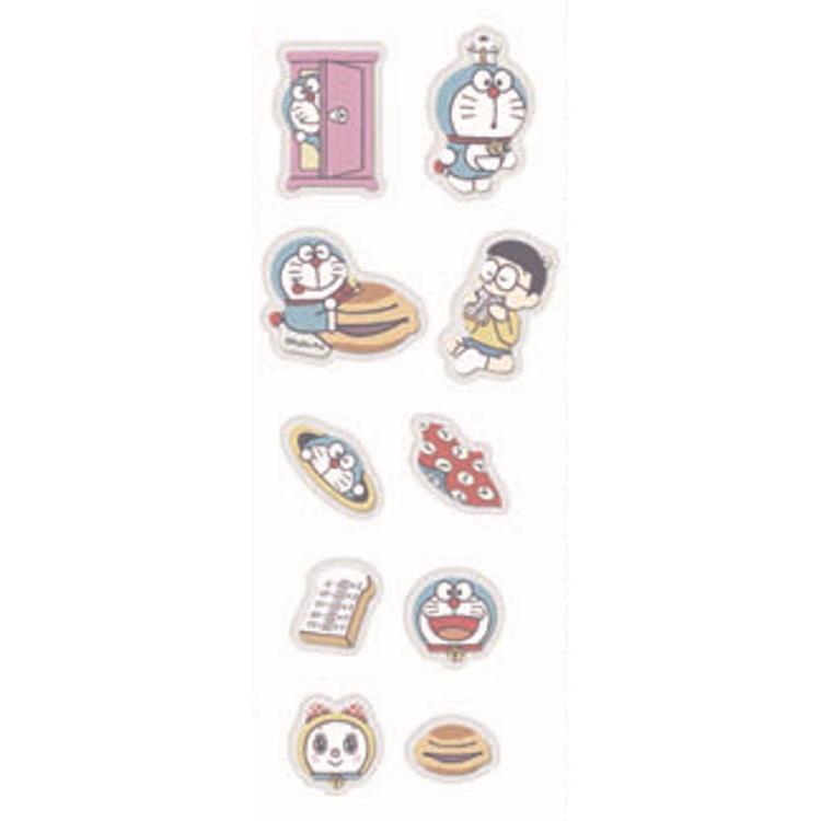 [日本帶回] Sanrio 三麗鷗 Drop Peko Pastel 立體貼紙 造型迷你貼紙 夾鏈袋 哆啦A夢 可愛小物-細節圖2