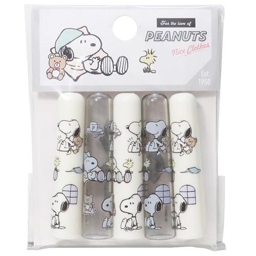[日本製] 鉛筆蓋 筆蓋 透明筆套 5入組 Snoopy 史努比 Peanuts 花生漫畫 Cute Model 共三款-細節圖5