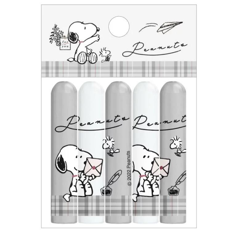 [日本製] 鉛筆蓋 筆蓋 透明筆套 5入組 Snoopy 史努比 Peanuts 花生漫畫 Cute Model 共三款-細節圖6