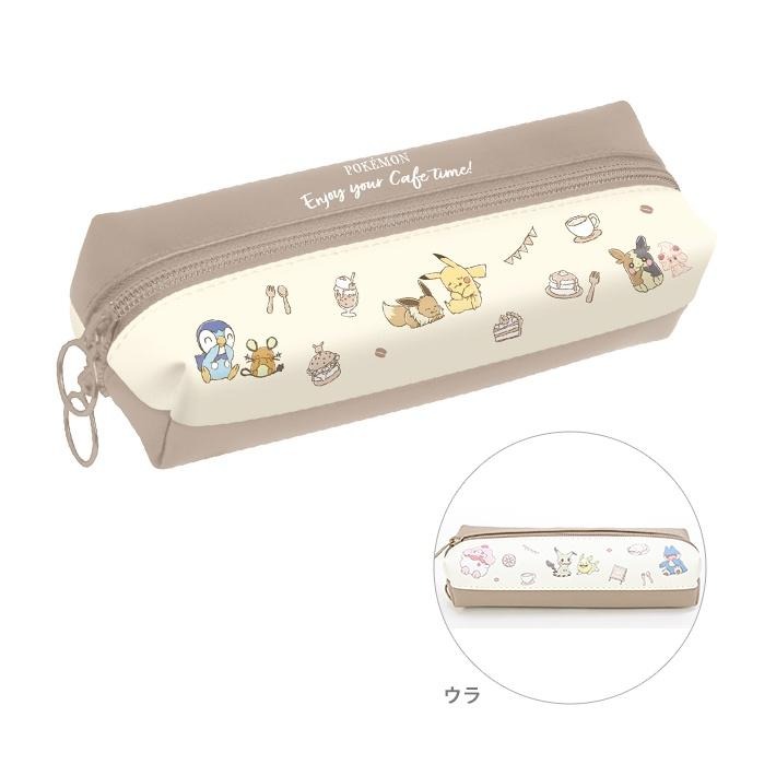 [日本帶回] Kamio Japan 合成皮革 雙面 鉛筆盒 鉛筆袋 筆袋 收納包 化妝包 小物包 萬用包 皮卡丘 現貨-細節圖2