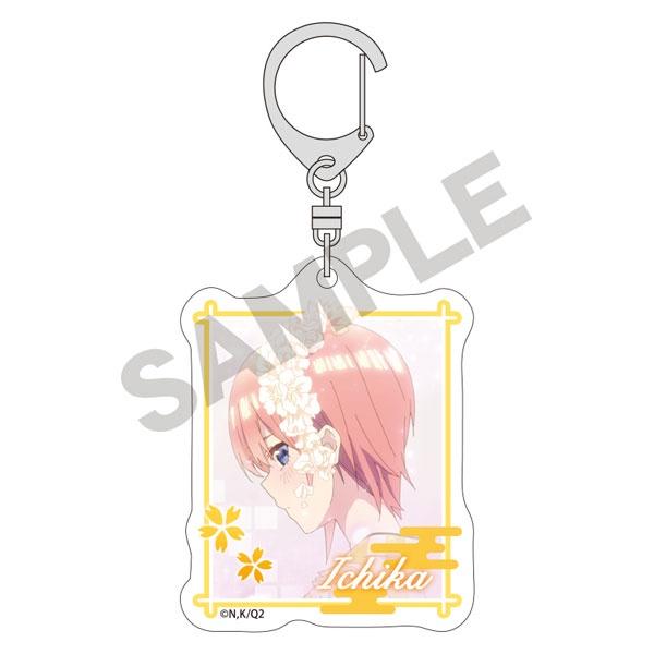 [日本製] 透明 壓克力 吊飾 掛飾 鑰匙圈 D字扣 五等分の花嫁 五等分的花嫁 五等分的新娘 中野一花 中野三玖 現貨-細節圖2