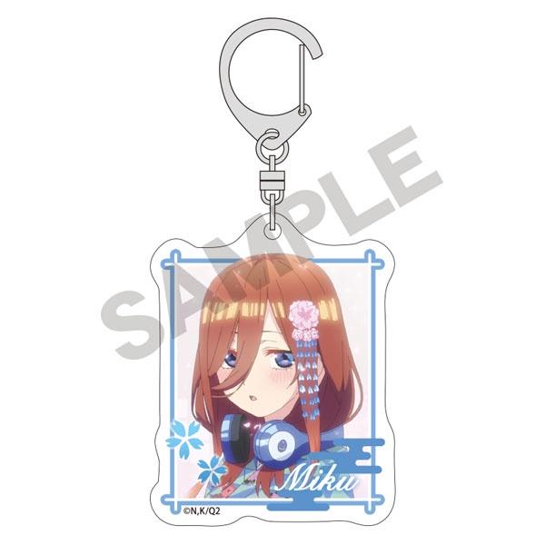 [日本製] 透明 壓克力 吊飾 掛飾 鑰匙圈 D字扣 五等分の花嫁 五等分的花嫁 五等分的新娘 中野一花 中野三玖 現貨-細節圖3