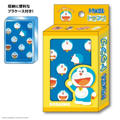 [日本製] Ensky 撲克牌 紙牌 附壓克力卡盒 Doraemon 哆啦A夢 小叮噹 叮噹 桌遊 聚會好夥伴 現貨