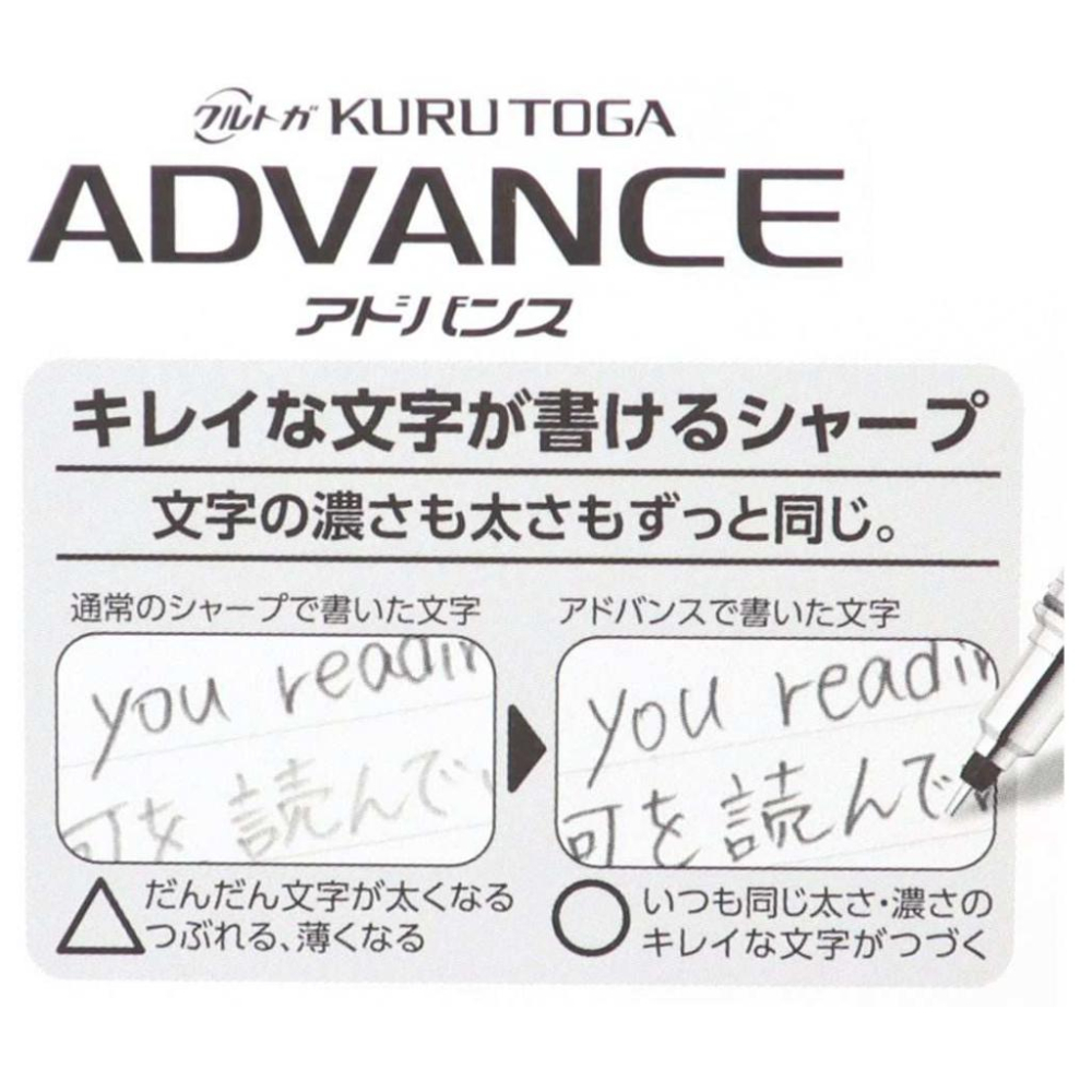 [日本製] Uni 三菱 Kuru Toga 2倍轉速 旋轉自動鉛筆 Advance 0.3 0.5mm / 五角鉛筆-細節圖9