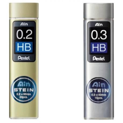 [日本製] Pentel 飛龍 Ain Stein 自動鉛筆 替換筆芯 0.2mm HB / 2B 0.3mm HB