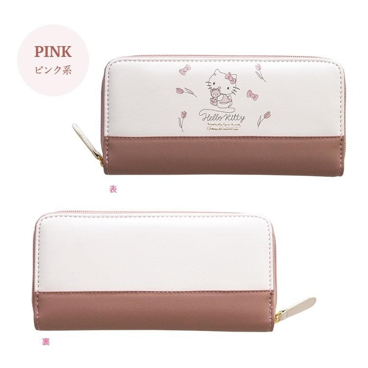 [日本帶回] Sanrio 三麗鷗 長皮夾 女用皮夾 皮夾 長夾 錢包 零錢包 Hello Kitty 凱蒂貓 共兩款-細節圖3