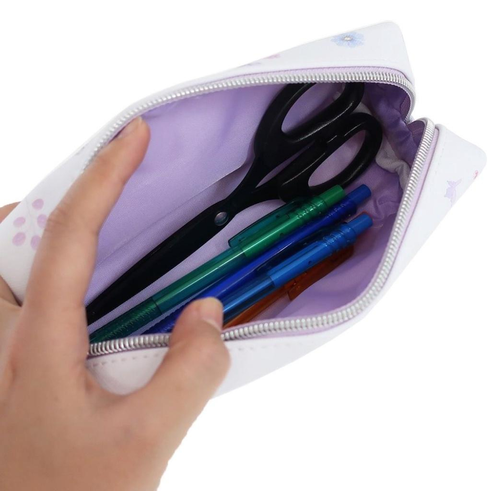 [日本帶回] Disney Princess 迪士尼公主 斜紋皮革 鉛筆盒 鉛筆袋 筆袋 收納包 化妝包 長髮公主 樂佩-細節圖2