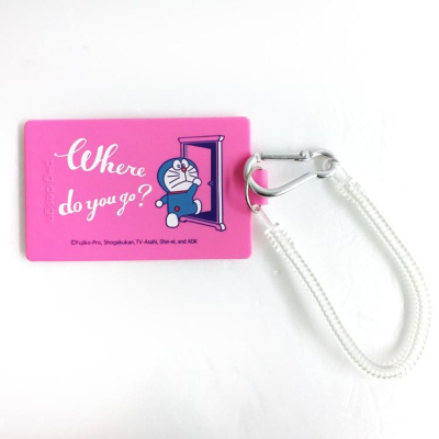 [日本帶回] 矽膠 票卡夾 附彈簧扣 可伸縮 Doraemon 哆啦A夢 小叮噹 叮噹 任意門 藤子·F·不二雄