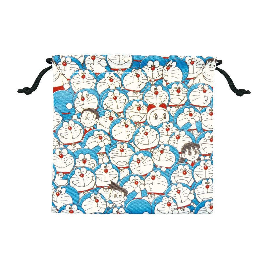 [日本帶回] 束口袋 收納袋 小物袋 萬用袋 2入組 Doraemon 哆啦A夢 小叮噹 叮噹 藤子·F·不二雄 共兩款-細節圖2