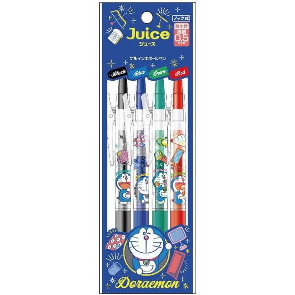 [日本製] JUICE 皮卡丘 4色入 原子筆 百樂 圓珠筆 果汁筆 寶可夢 神奇寶貝 哆啦A夢 小叮噹 0.5mm-細節圖4