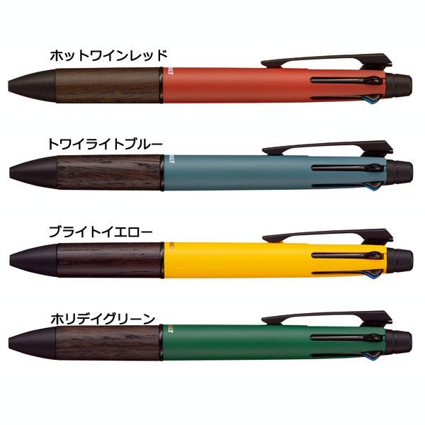 [日本2022] 秋冬系列 UNI Jetstream Pure Malt 4+1 木質握柄 多色筆 0.5mm 共四款-細節圖3