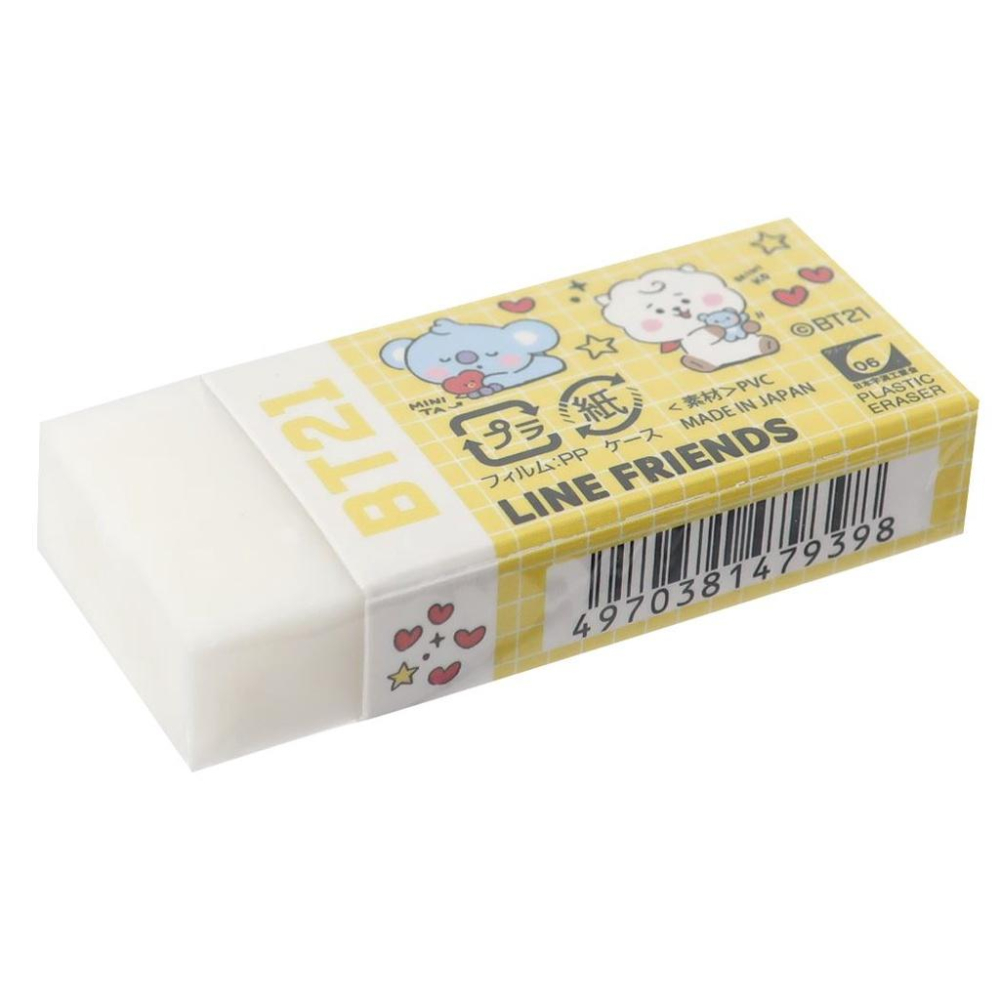 [日本製] 橡皮擦 擦布 BT21 宇宙明星 My Little Buddy / The Green Planet-細節圖3