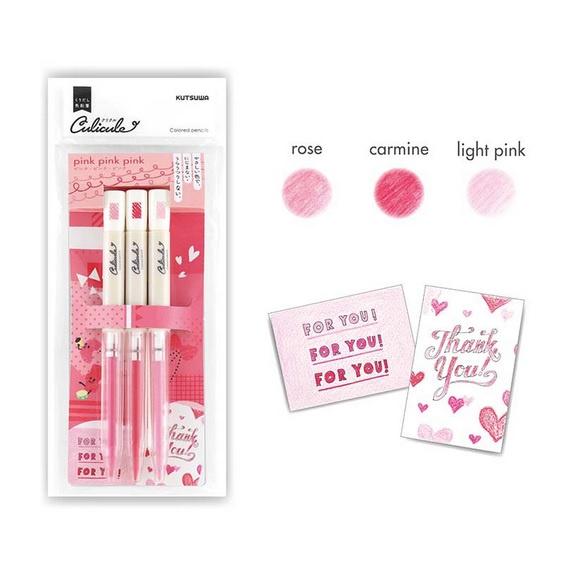 [日本製] Kutsuwa Culicule 3色入 粉彩色鉛筆 色鉛筆 旋轉伸縮設計 可使用橡皮擦擦拭 便於隨身攜帶-細節圖4